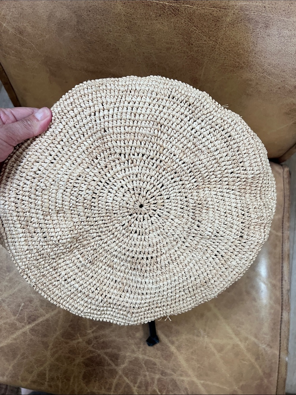 Tag & Bone natural Woven Raffia Drawstring Shoulder Bag in Natural bucket purse - Picture 5 of 6